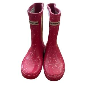 Hunter Kids Pink Rain Boots